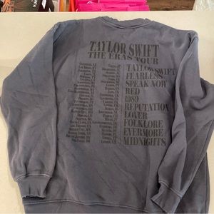 Rare Taylor Swift eras tour merch. Viral blue crewneck new with tags